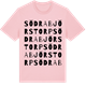 Pink Cotton t-shirt med Södra Björstorp ordlek t-shirt
