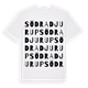 Södra Djurup ordlek t-shirt