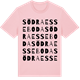 Pink Cotton t-shirt med Södra Esseboda ordlek t-shirt