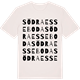 Vintage White t-shirt med Södra Esseboda ordlek t-shirt