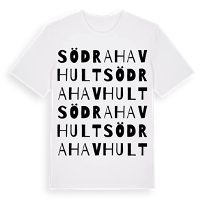 Södra Havhult ordlek t-shirt – ekologisk bomull t-shirt från Pinshirt