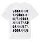 White t-shirt med Södra Hulta ordlek t-shirt