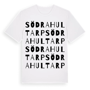 Södra Hultarp ordlek t-shirt – ekologisk bomull t-shirt från Pinshirt