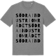 Mid Heather Gray t-shirt med Södra Industriområdet ordlek t-shirt