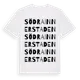 White t-shirt med Södra Innerstaden ordlek t-shirt