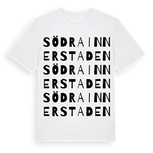 Södra innerstaden ordlek t-shirt – ekologisk bomull t-shirt från Pinshirt