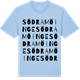 Blue Soul t-shirt med Södra Möinge ordlek t-shirt