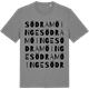 Mid Heather Gray t-shirt med Södra Möinge ordlek t-shirt