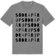 Mid Heather Gray t-shirt med Södra Pårup ordlek t-shirt