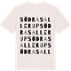Vintage White t-shirt med Södra Sallerup ordlek t-shirt