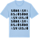 Blue Soul t-shirt med Södra Svansjö ordlek t-shirt