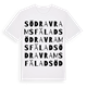 Södra Vrams fälad ordlek t-shirt