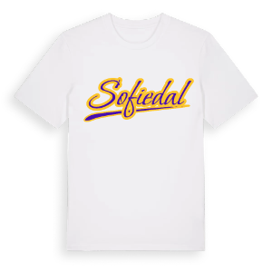 Sofiedal baseball t-shirt – ekologisk bomull t-shirt från Pinshirt