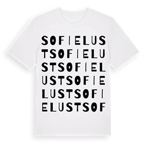 Sofielust ordlek t-shirt – ekologisk bomull t-shirt från Pinshirt