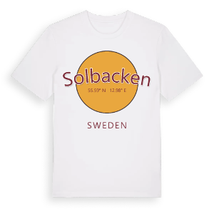 Solbacken cirkel t-shirt – ekologisk bomull t-shirt från Pinshirt