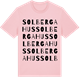 Pink Cotton t-shirt med Solbergahus ordlek t-shirt