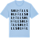 Blue Soul t-shirt med Solhäll ordlek t-shirt