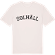 Vintage White t-shirt med Solhäll böjd t-shirt