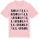 Pink Cotton t-shirt med Solhällan ordlek t-shirt