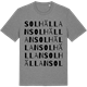 Mid Heather Gray t-shirt med Solhällan ordlek t-shirt