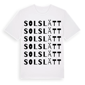 Solslätt ordlek t-shirt – ekologisk bomull t-shirt från Pinshirt