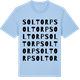 Blue Soul t-shirt med Soltorp ordlek t-shirt