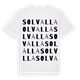 White t-shirt med Solvalla ordlek t-shirt