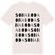 Vintage White t-shirt med Sonaboda ordlek t-shirt