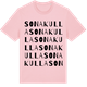 Pink Cotton t-shirt med Sonakulla ordlek t-shirt