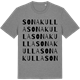 Mid Heather Gray t-shirt med Sonakulla ordlek t-shirt