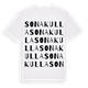 Sonakulla ordlek t-shirt