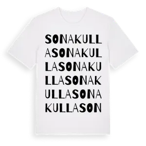 Sonakulla ordlek t-shirt – ekologisk bomull t-shirt från Pinshirt