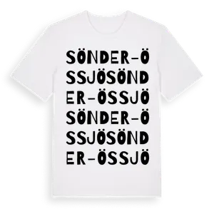 Sönder-Össjö ordlek t-shirt – ekologisk bomull t-shirt från Pinshirt