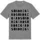 Mid Heather Gray t-shirt med Söndregård ordlek t-shirt