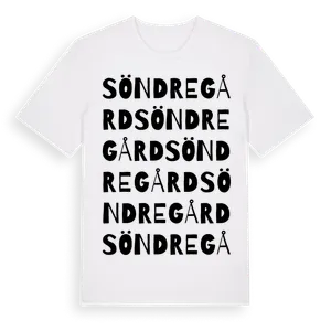 Söndregård ordlek t-shirt – ekologisk bomull t-shirt från Pinshirt