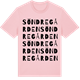 Pink Cotton t-shirt med Söndregården ordlek t-shirt