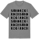 Mid Heather Gray t-shirt med Söndregården ordlek t-shirt