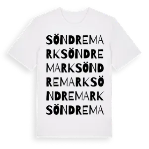 Söndremark ordlek t-shirt – ekologisk bomull t-shirt från Pinshirt