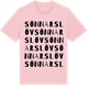 Pink Cotton t-shirt med Sönnarslöv ordlek t-shirt