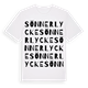 White t-shirt med Sönnerlycke ordlek t-shirt