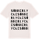 Vintage White t-shirt med Sönnerlycke ordlek t-shirt