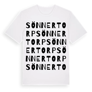 Sönnertorp ordlek t-shirt – ekologisk bomull t-shirt från Pinshirt