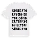 White t-shirt med Sönnertorp ordlek t-shirt