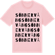 Pink Cotton t-shirt med Sönnervång ordlek t-shirt