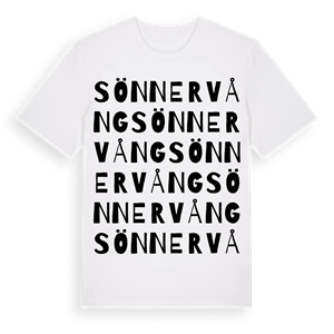 Sönnervång ordlek t-shirt – ekologisk bomull t-shirt från Pinshirt