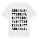 White t-shirt med Sörby Kratt ordlek t-shirt