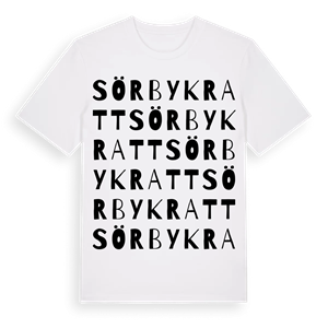 Sörby kratt ordlek t-shirt – ekologisk bomull t-shirt från Pinshirt