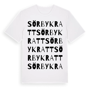 Sörby kratt ordlek t-shirt – ekologisk bomull t-shirt från Pinshirt