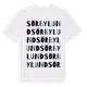 White t-shirt med Sörbylund ordlek t-shirt