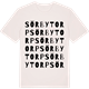 Vintage White t-shirt med Sörbytorp ordlek t-shirt